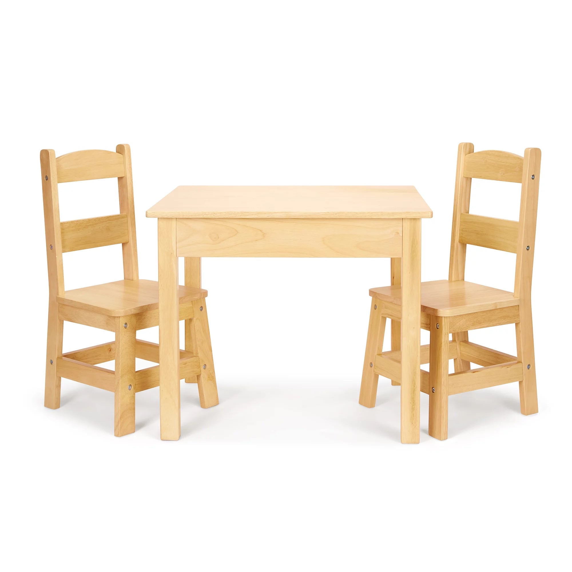 Solid Wood Table and 2 Chairs Set E791