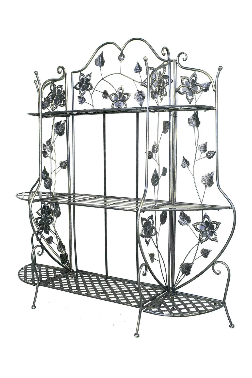 Blackened Brass Bakers Rack with 3 Shelves B499