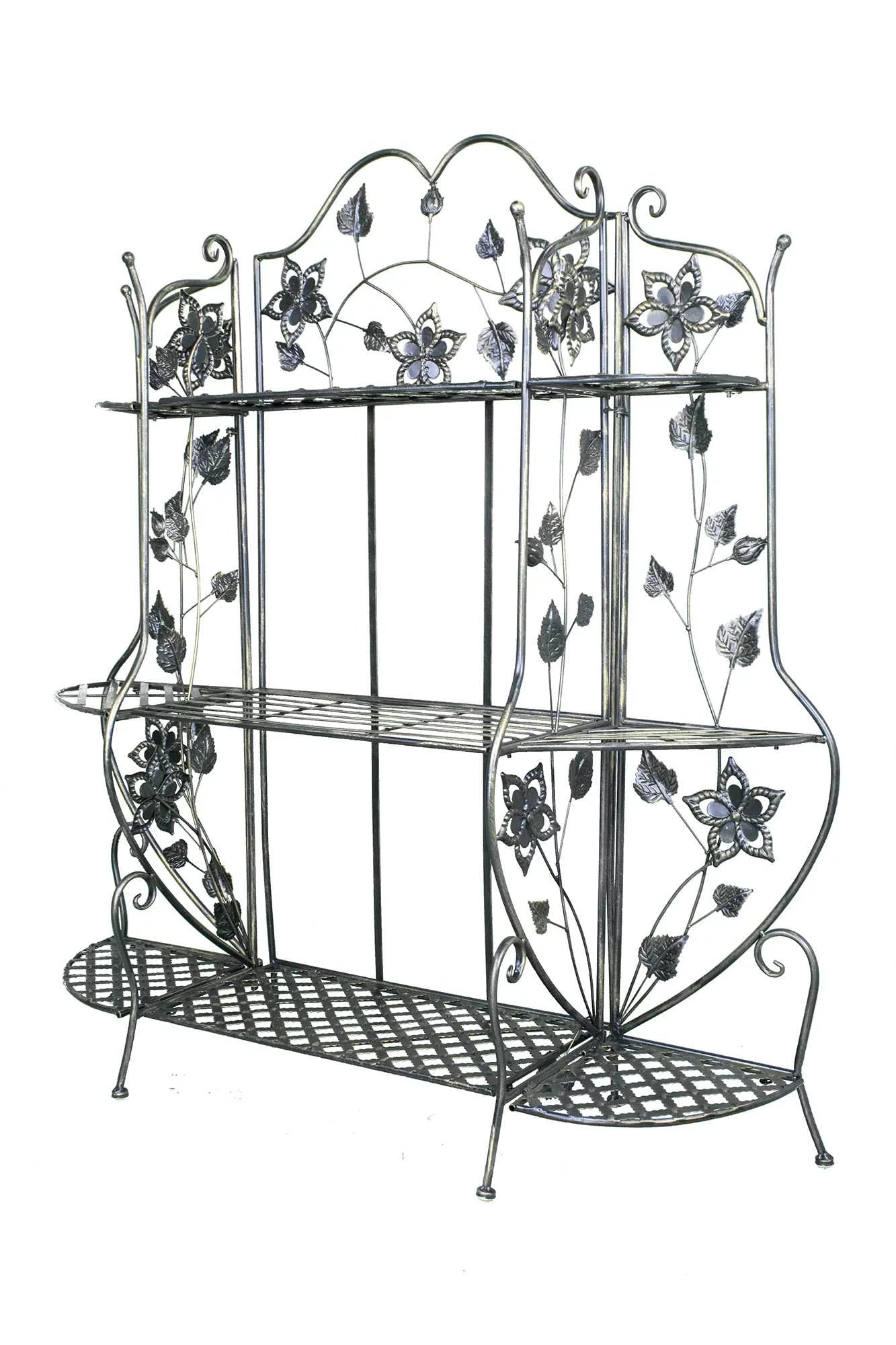 Blackened Brass Bakers Rack with 3 Shelves B499