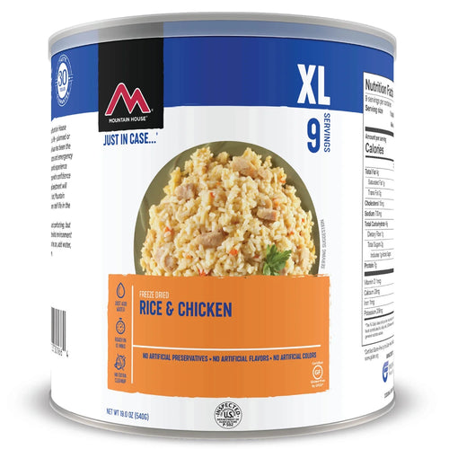 (6 Cans) Rice & Chicken #10 Can Emergency Survival Food Y5074