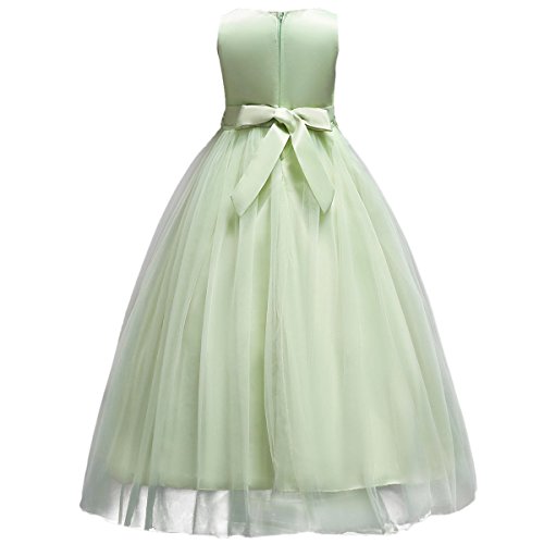 Big Girls Tulle Dresses Floor Length Ball Gown A6282