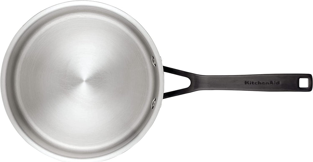5-Ply Clad Stainless Steel Saucepan with Lid, 3 Quart F10897