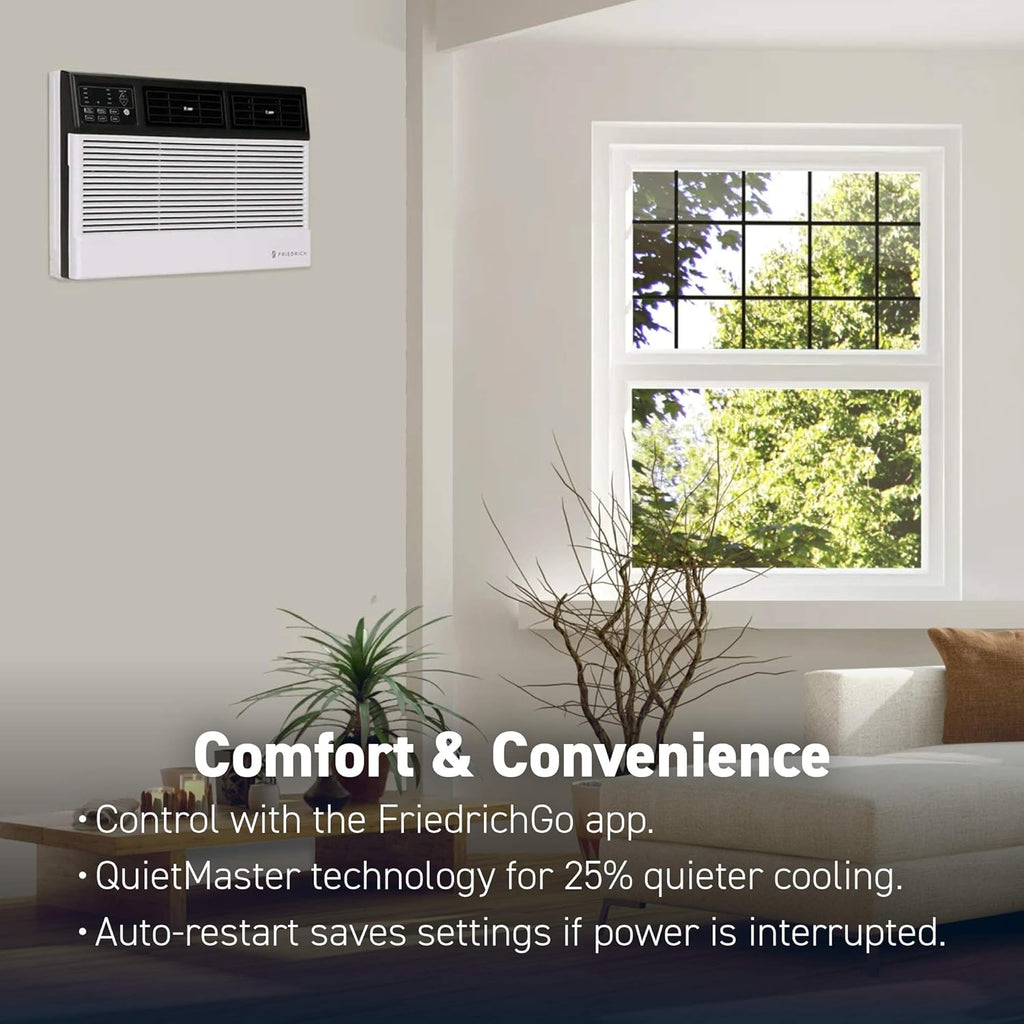 White Smart Air Conditioner Wall & Window Unit, 12,000 BTU N389