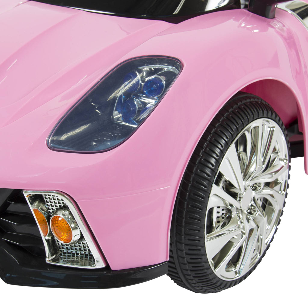 Pink 12V Battery Powered Electric Ride on Car with LED Lights H1584