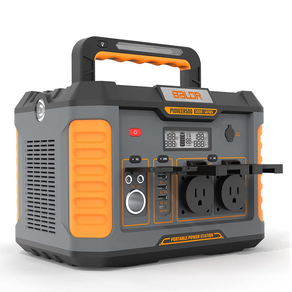 Portable Power Station 500W 461Wh Lithium Battery with 120V Pure Sine Wave Inverter I360