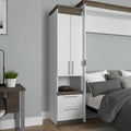 2 Drawer Storage Cabinet White Z2078
