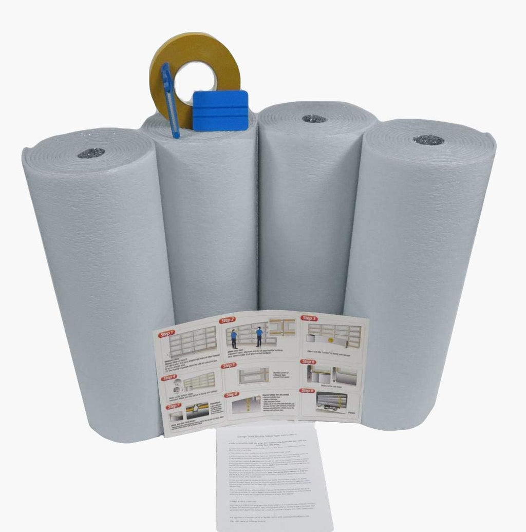 White 1 Car Garage Door Insulation Foam Kit K114817