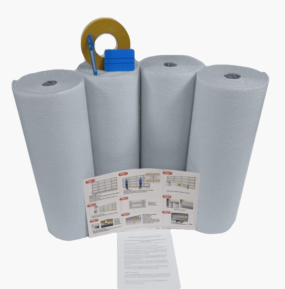 White 1 Car Garage Door Insulation Foam Kit K114817