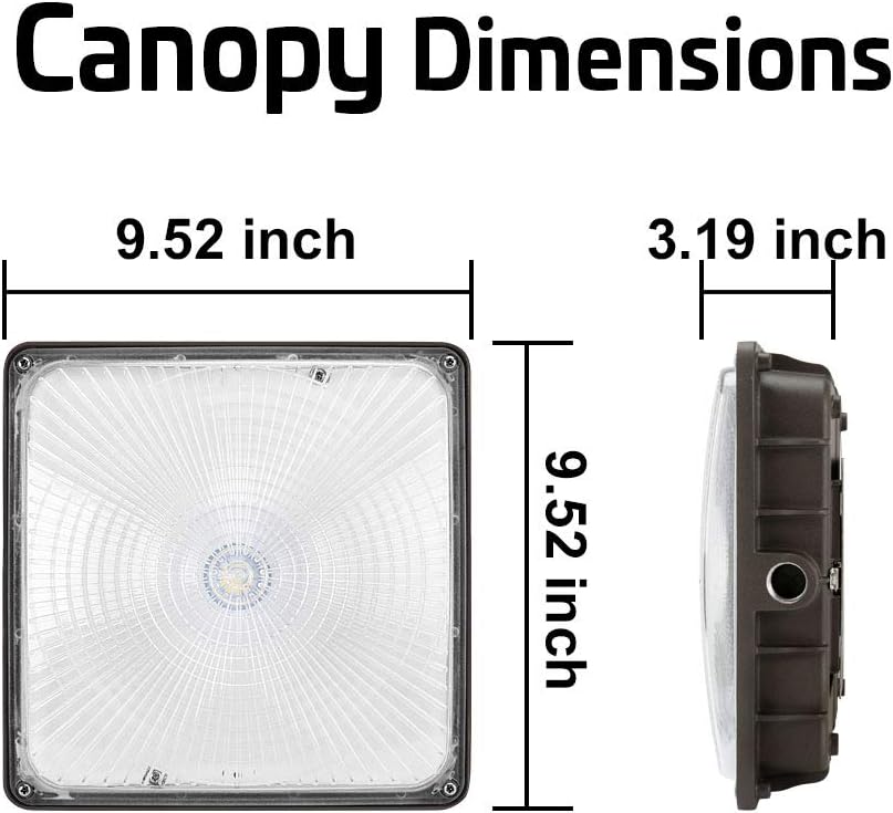 40W LED Canopy Area Light 6 Pack 5000K X7002