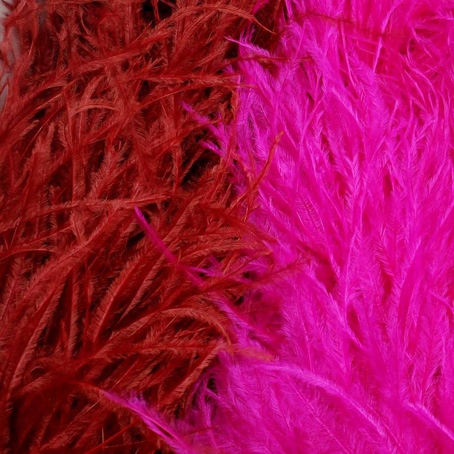 6 Ply Hot Pink Ostrich Feather Boa U5348