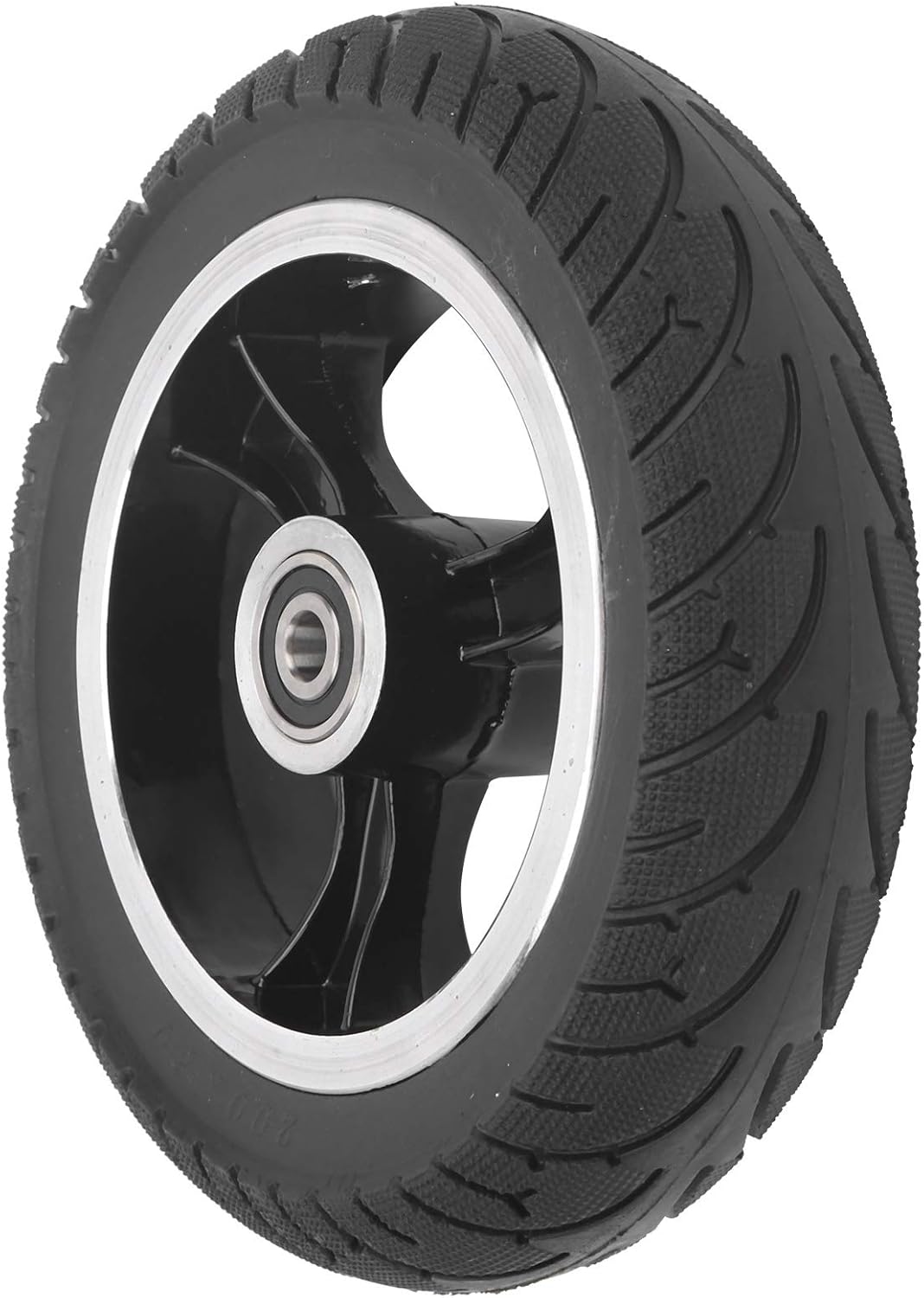8in Front Solid Non-Pneumatic Tire with Hub, Pack of 2 R940037
