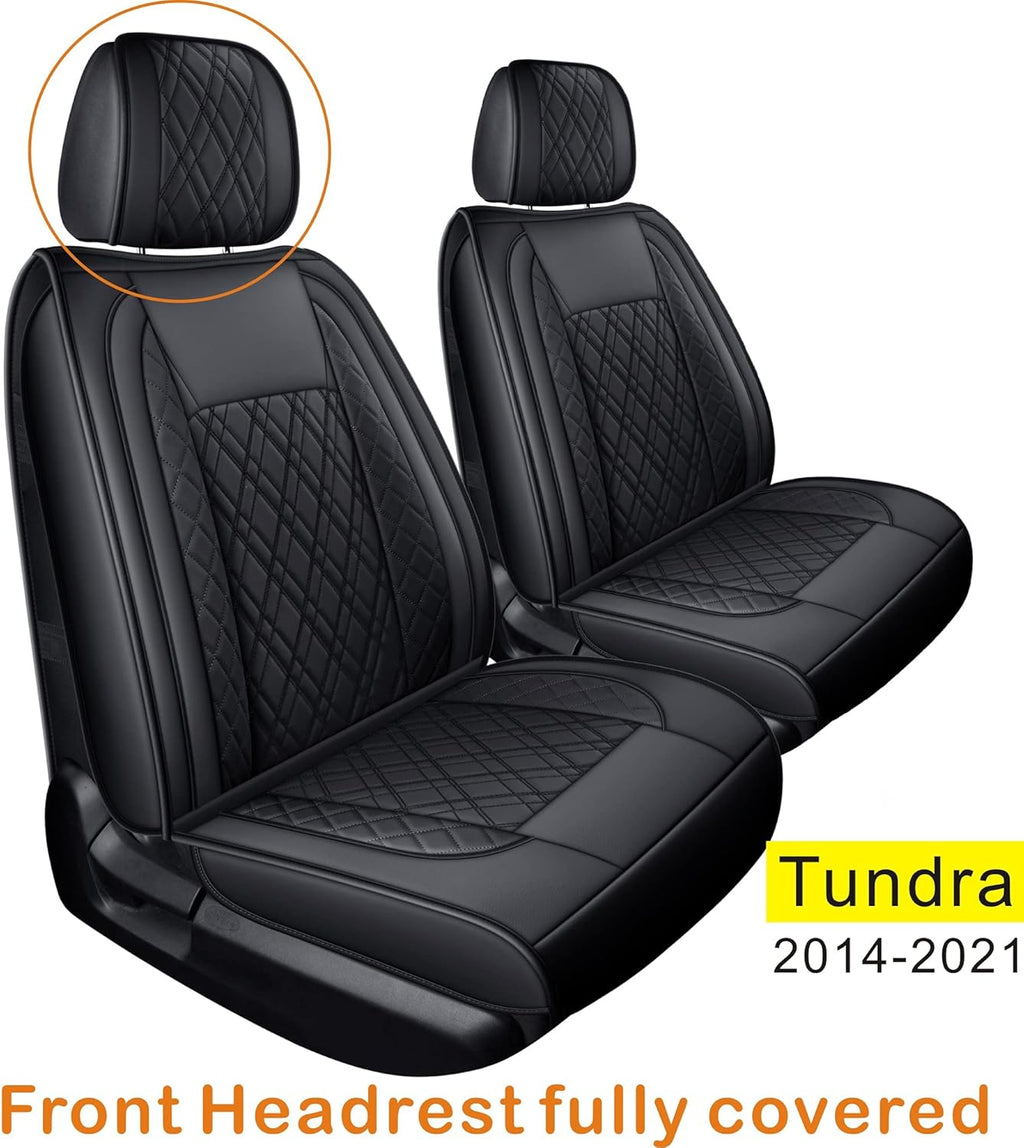 Gray Faux Leather Seat Covers Full Set Q596