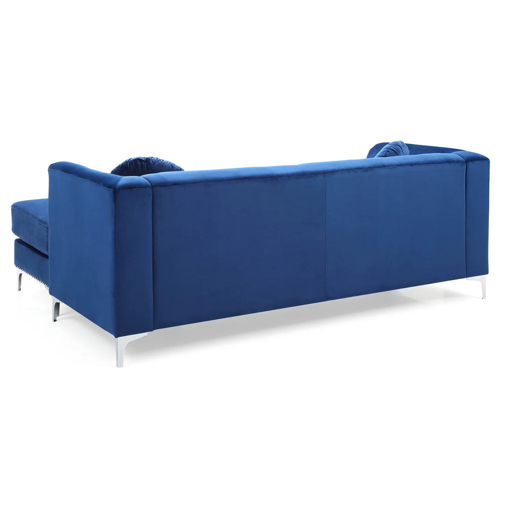 Navy Blue Sofa Chaise H459