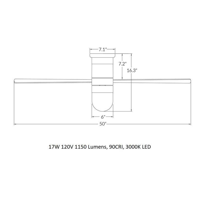 Cirrus Flush 50x22 Ceiling Fan H674