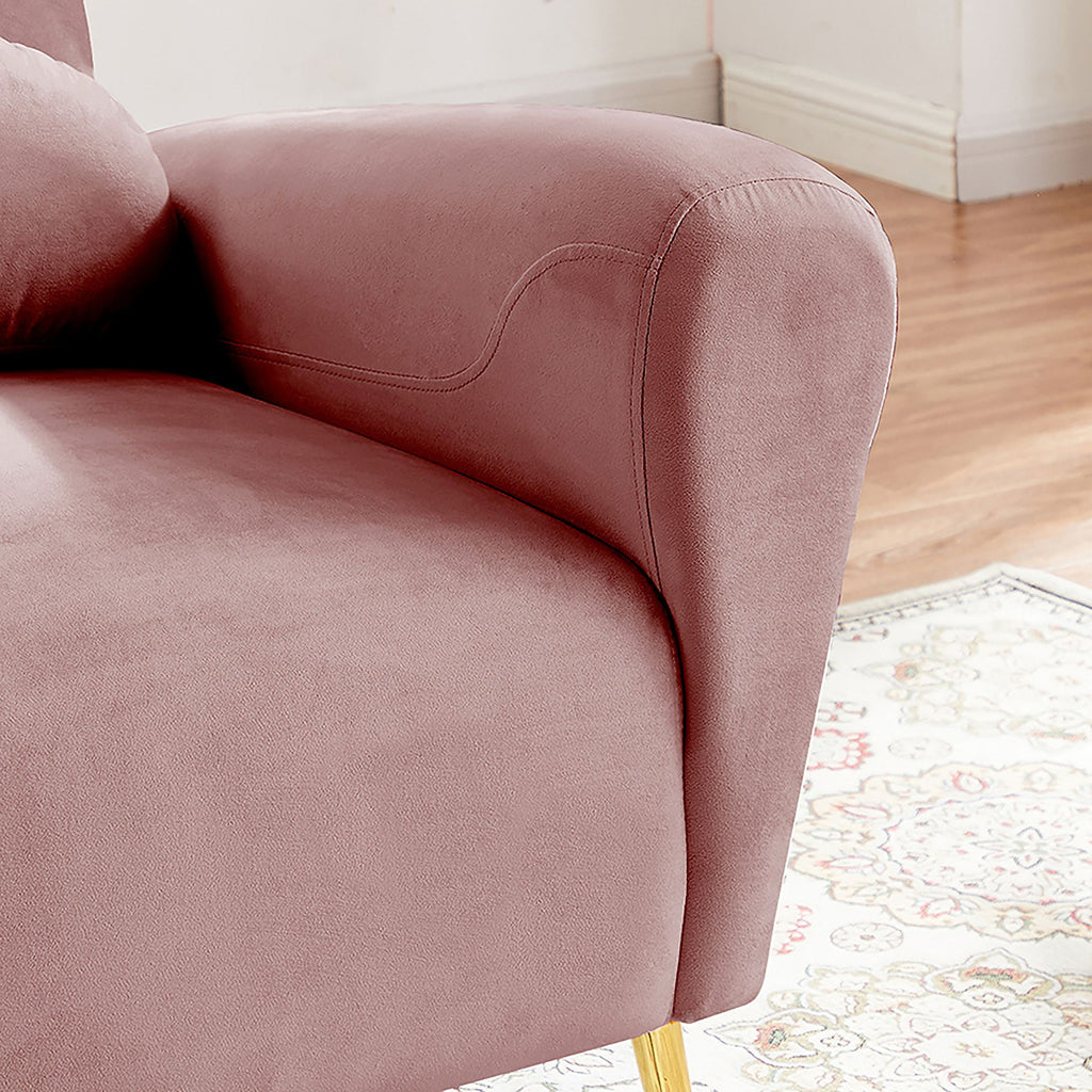 Blue Upholstered Armless Chair I267348