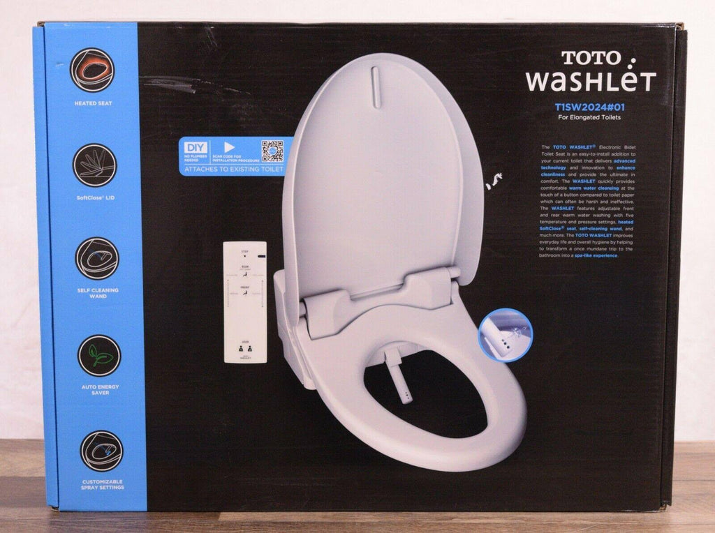 Cotton White Elongated Bidet Toilet Seat S3234