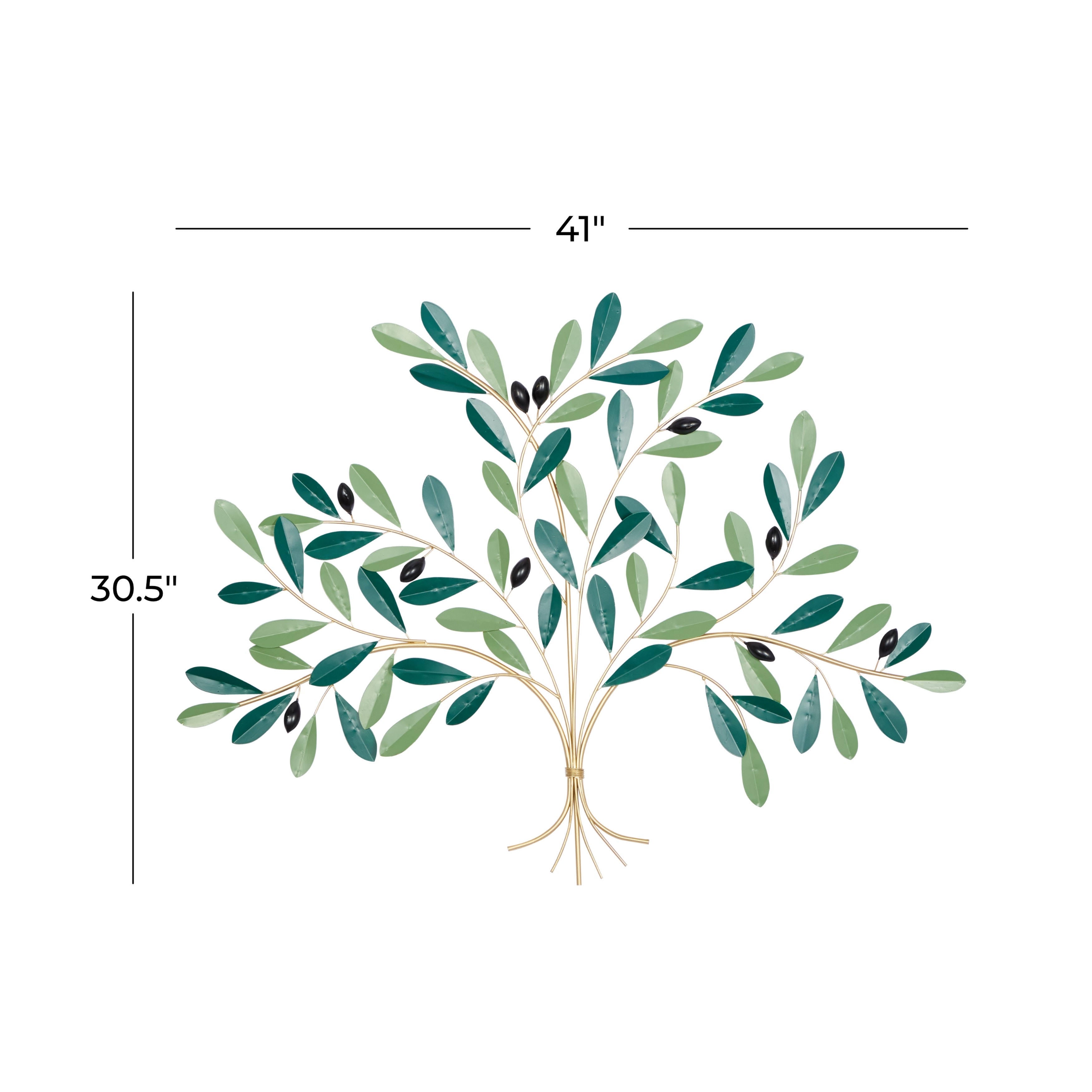Green Iron Coastal Wall Decor B877