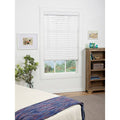 Cordless Faux Wood Blind in White E5492