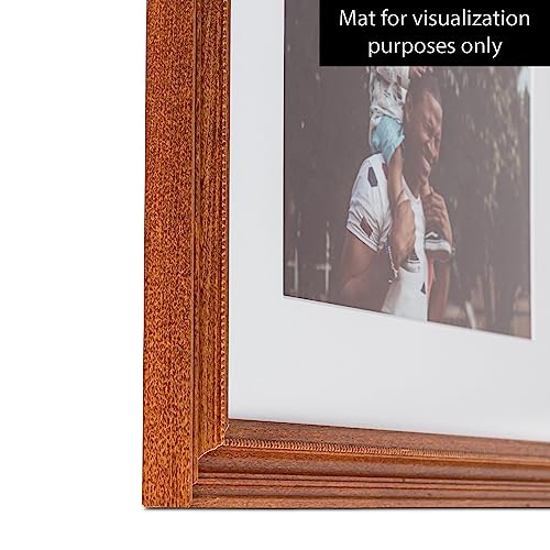 Brown 20x25 CM Picture Frame with Glass F8959