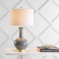 White Ceramic/Metal LED Table Lamp N9536