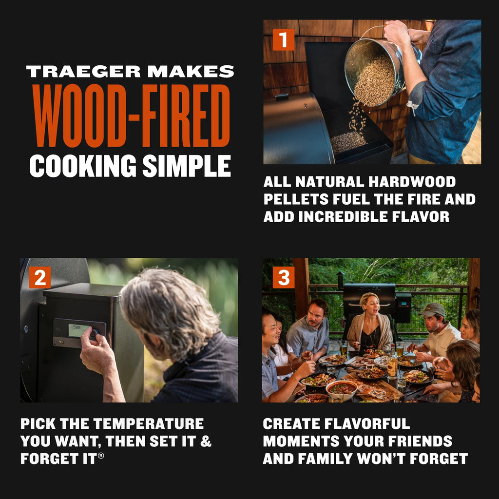Bronze Wood Pellet Grill and Smoker O21338