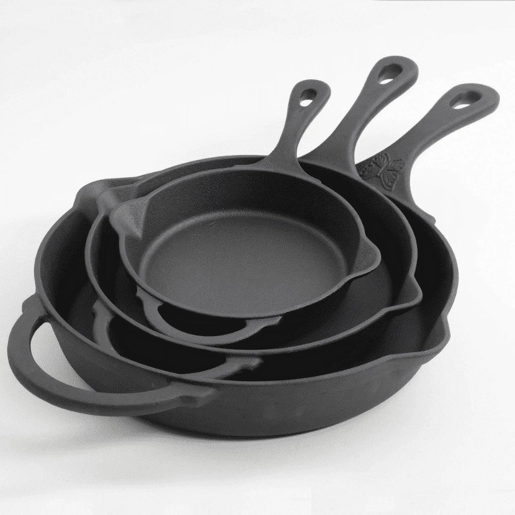 3-Piece Cast Iron Pots and Pans Set H955