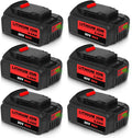 6Packs 20Volt 5.0Ah Lithium Battery L851950