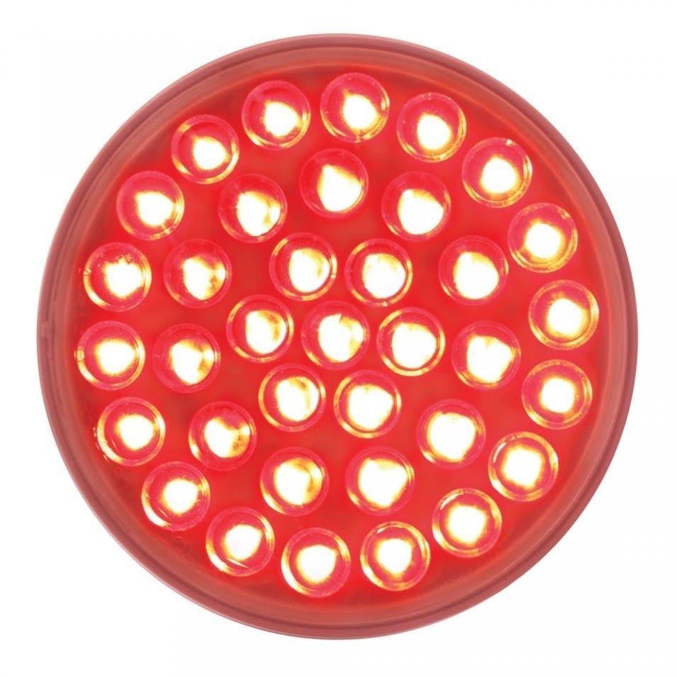 Red LED Stainless Spring Loaded Light Bar with Six 36 LED Lights Y138223