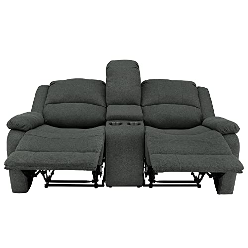 94" Double Recliner RV Sofa with Convertible Console Z171699