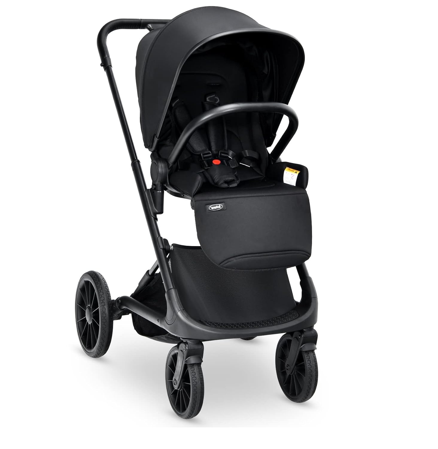 2 in 1 Convertible Baby Stroller with Aluminum Frame (Black) Y407191