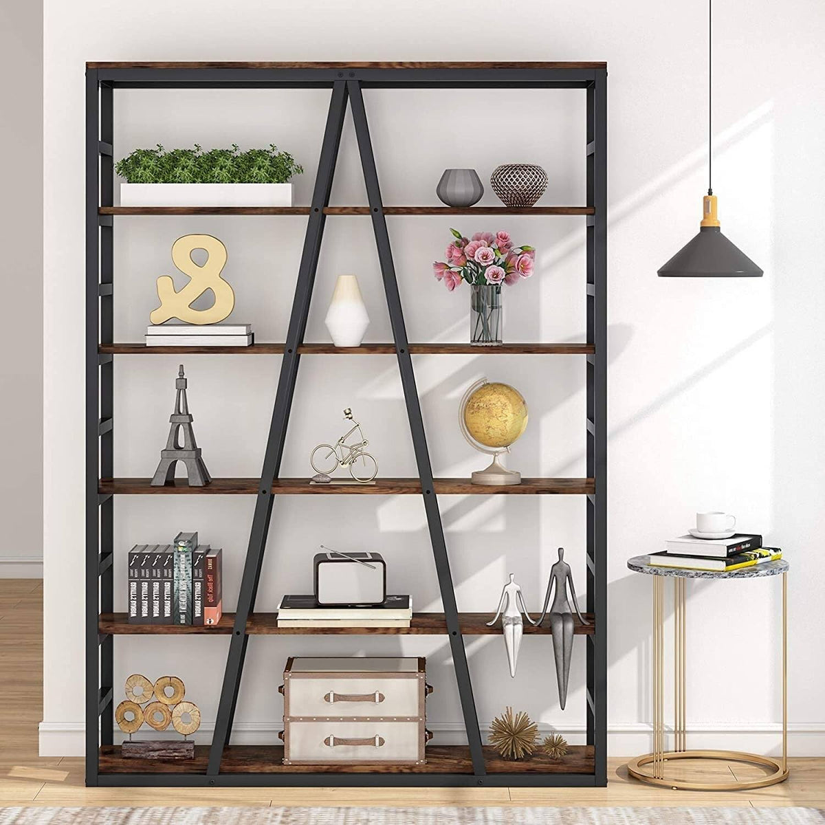 White Open Bookshelf B97825