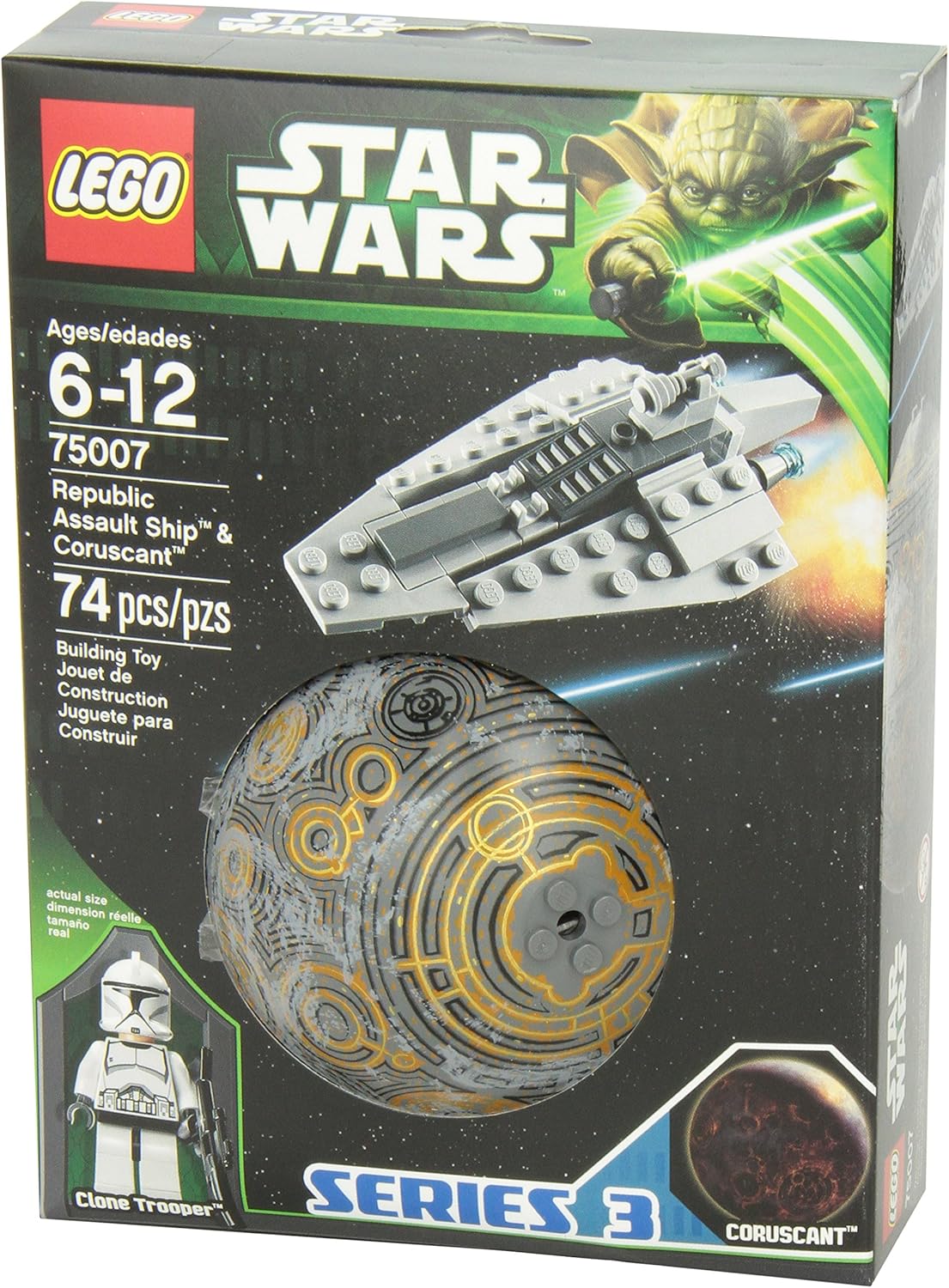 Republic Assault Ship and Coruscant U790222
