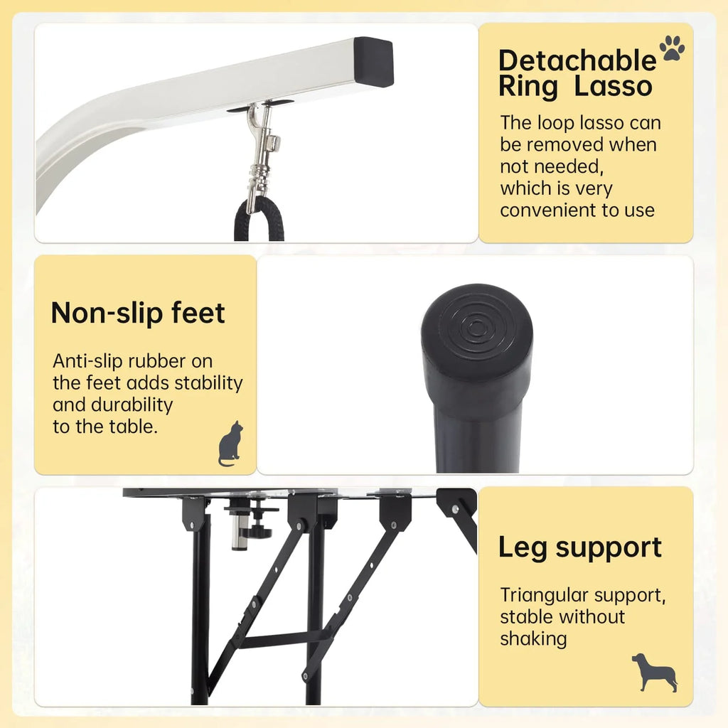 32in Foldable Adjustable Pet Grooming Table N7380