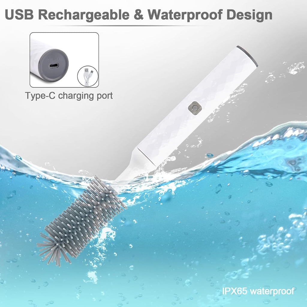 White 1500mAh Electric Baby Bottle Brush Set V62003