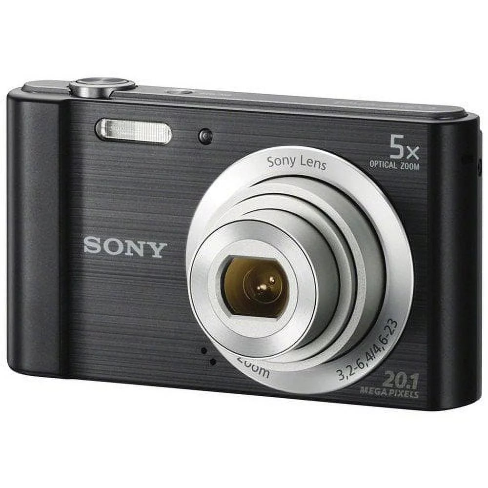 Black Digital Camera with 64GB Accessory Bundle G554