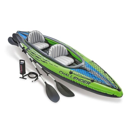 Inflatable Kayak with PVC, Adjustable Seat with Backrest, Removable Skeg, Cargo Storage Net P31301
