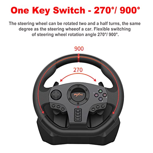 PC Steering Wheel with Linear Pedals J450