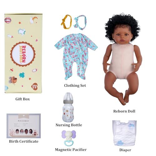 18-Inch Realistic Reborn Baby Doll with Clothes and Toy G2900