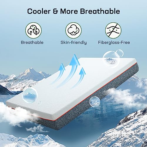 6 Inch Twin Size Cooling Gel Memory Foam Mattress C154