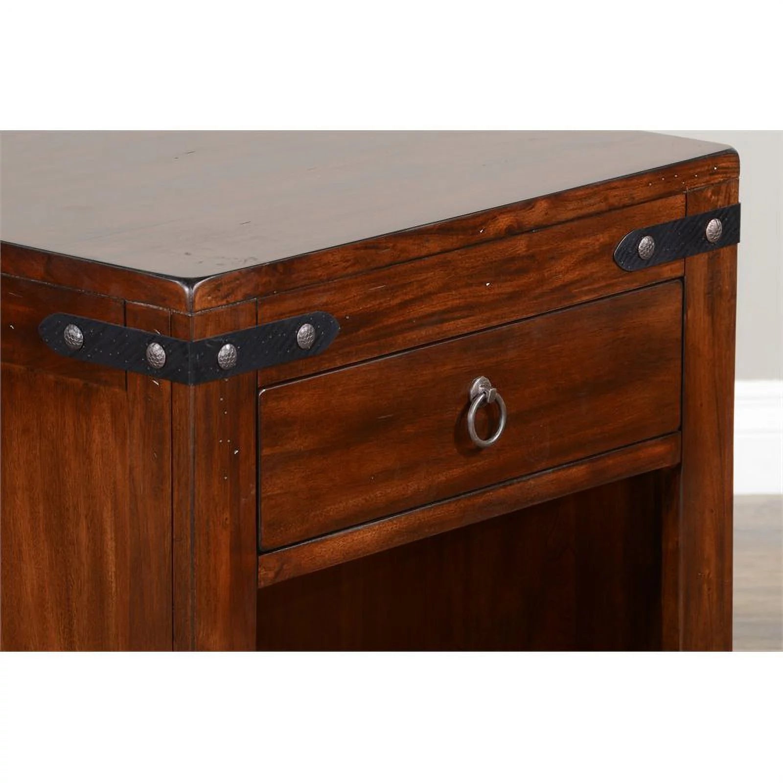 Dark Chocolate Wood End Table Set of 2 J87475