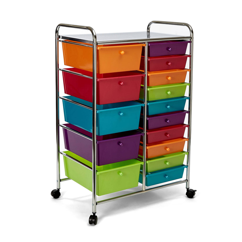 White 15-Drawer Organizer Cart I5852