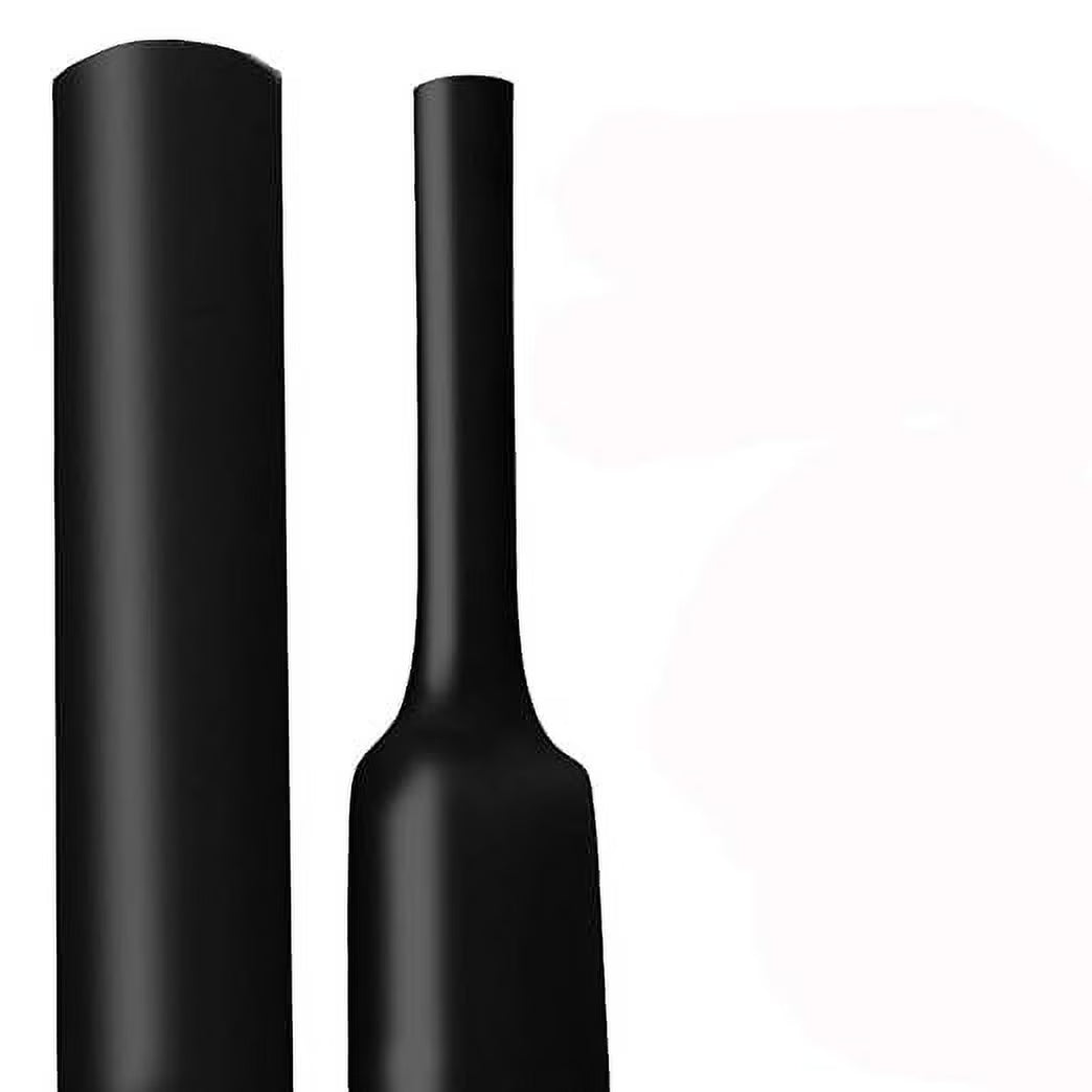 1.5 Inch 3:1 Waterproof Adhesive Lined Heat Shrink Tubing, 4 Ft Black D86009