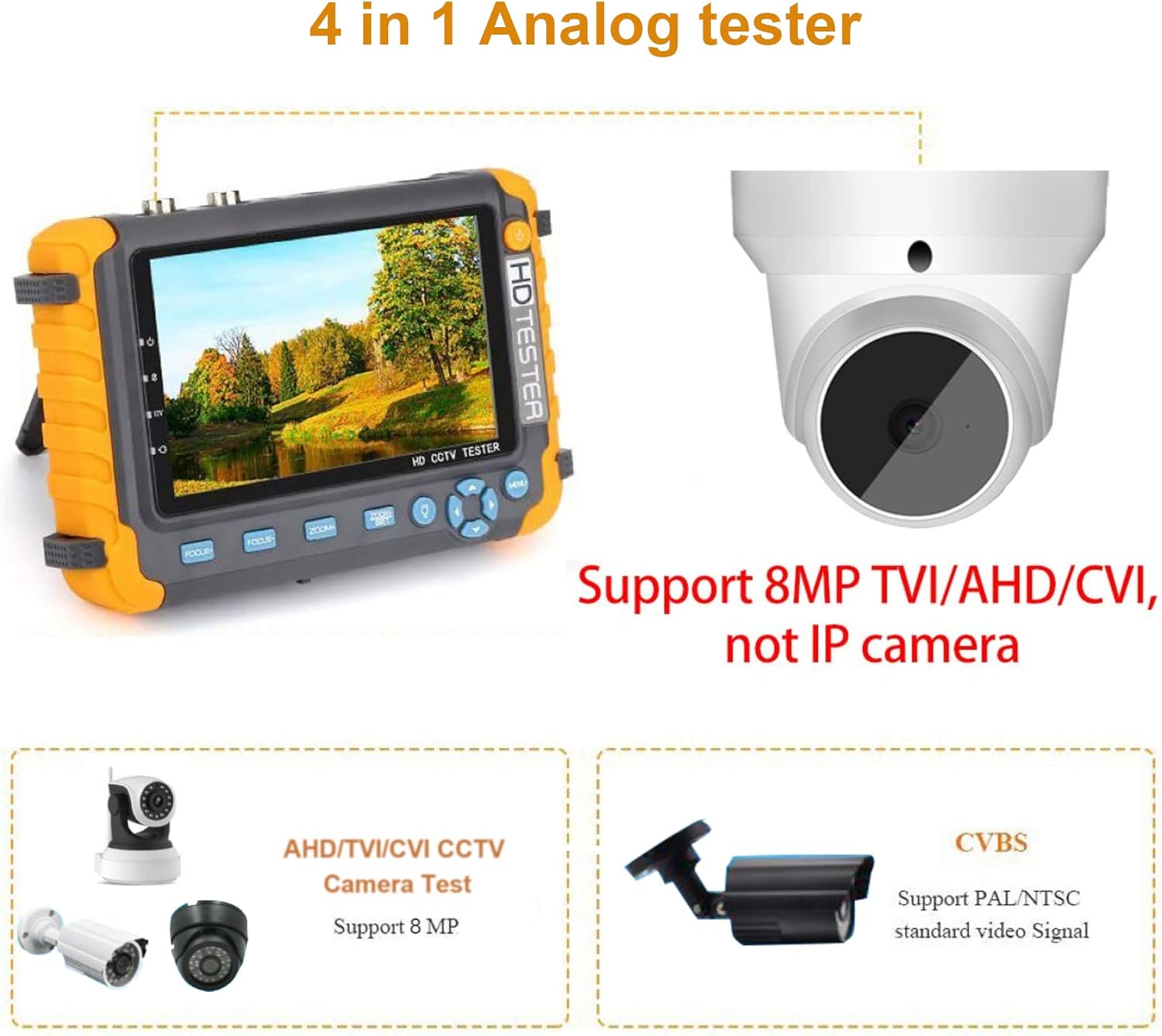 5 Inch Portable CCTV Monitor Tester H1833