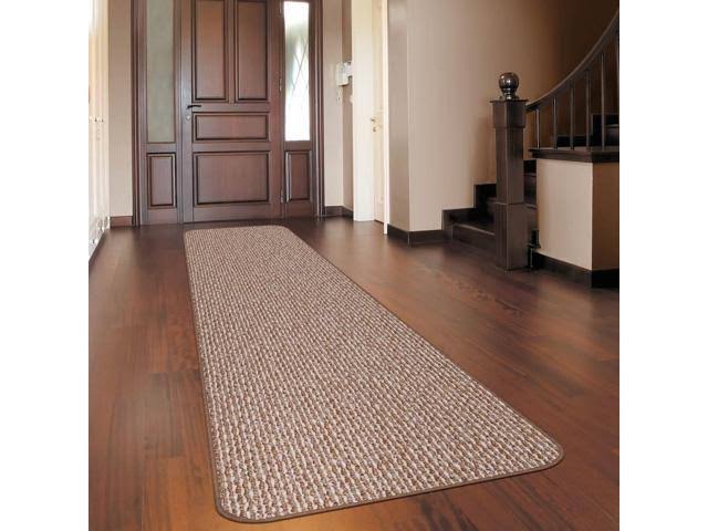 Skid-Resistant Carpet Runner, Praline Brown, 14 ft. x 36 in. G423