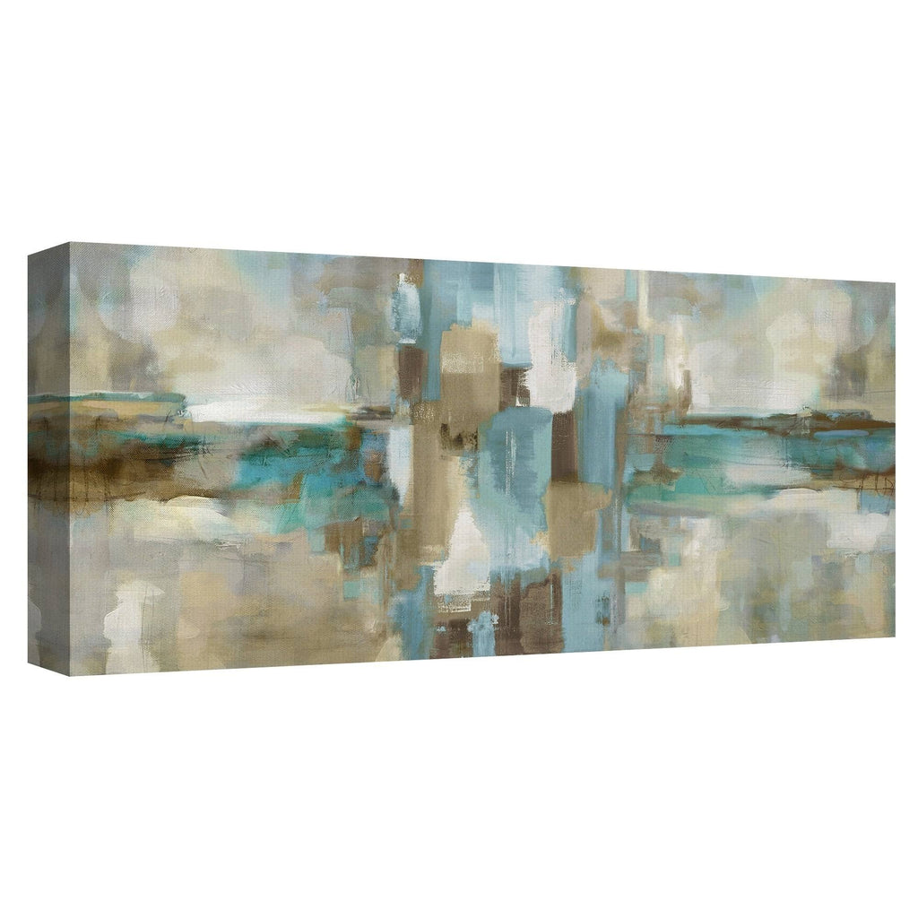 Abstract Canvas Art, 17 inch x 34 inch Z2628