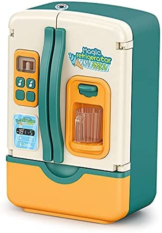 Blue/Pink Kids Simulation Refrigerator Pretend Play Toy X87462