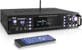 Wireless Bluetooth Stereo Amplifier with AM/FM Radio, MP3/USB, AUX, RCA, Karaoke Mic in, Rack Mount, Remote A53611