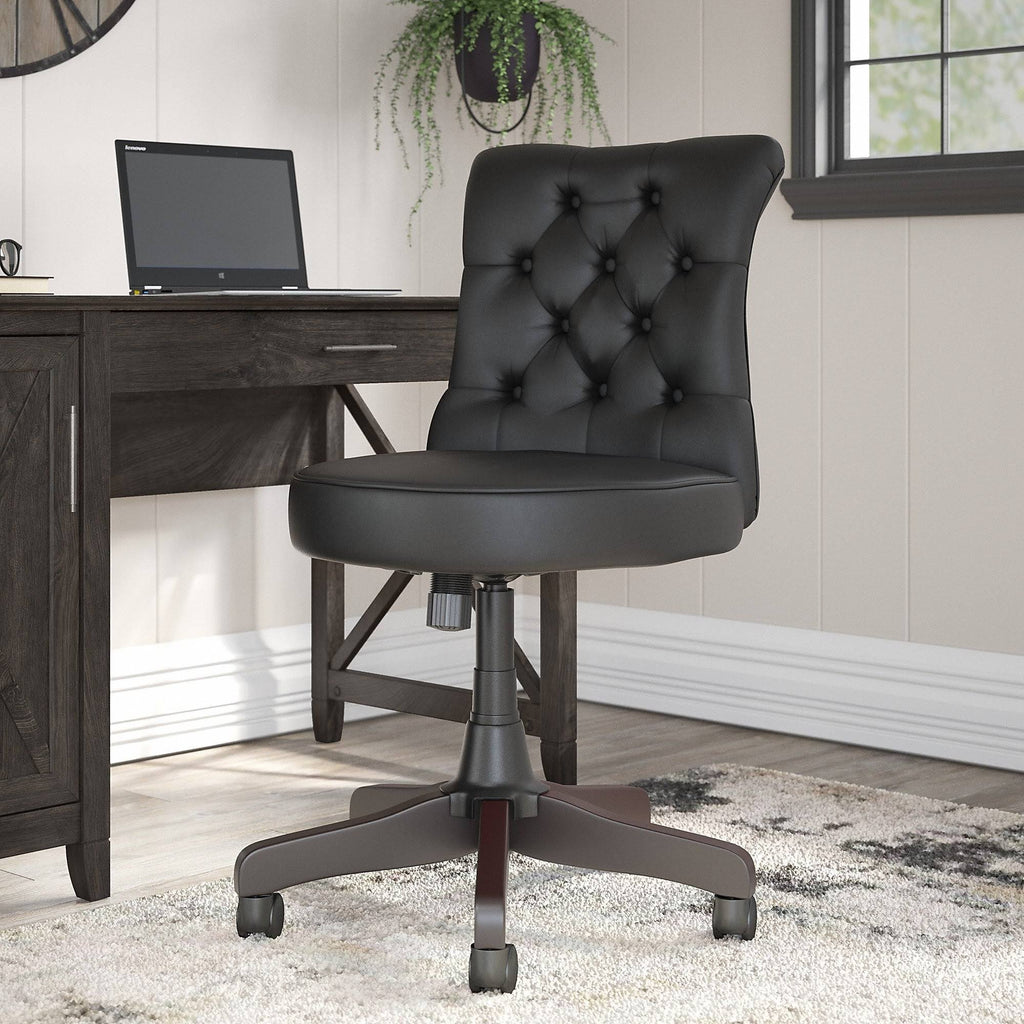 Black Tufted Office Chair X860