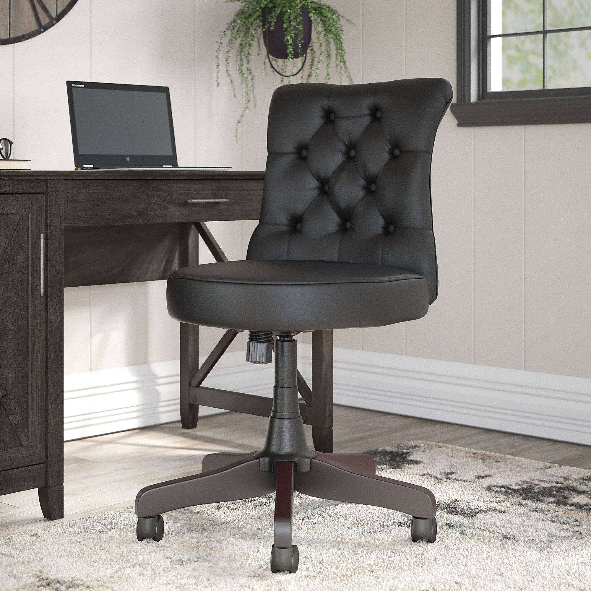 Black Tufted Office Chair X860