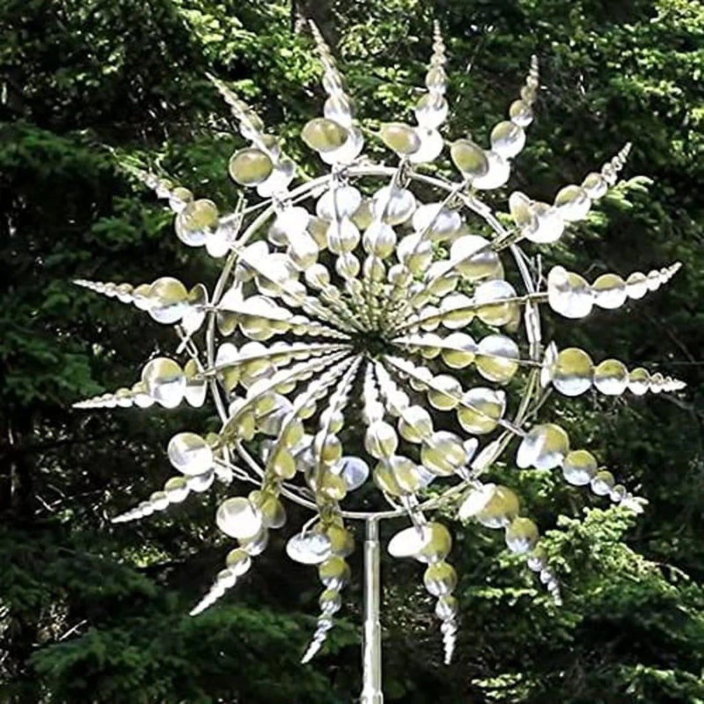 Kinetic Metal Wind Spinner for Patio Garden Decorations F1510